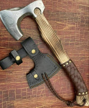 Custom handmade carbon steel viking axe