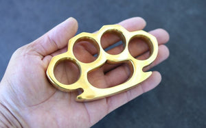 Introducing our Custom Handmade Pure Brass Knuckles in Gold: