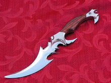 Handmade Carbon Steel Hunting Skinner Knife with Rosewood Handle - Hiyenaz Brand"