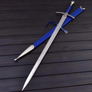 "Exquisite Handmade Carbon Steel Warrior Sword by Hiyenaz"